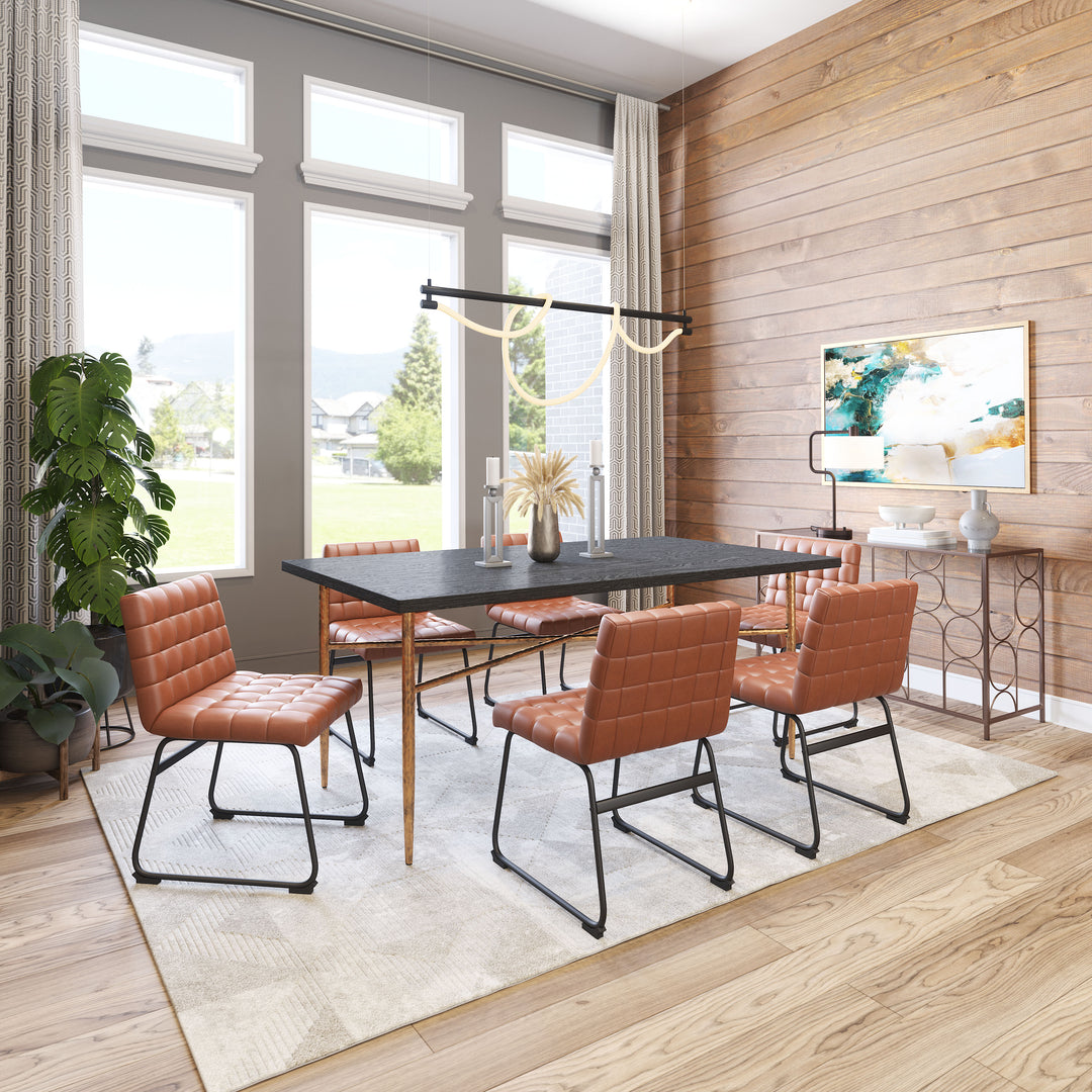 Zuo Pago Dining Chair (Set of 2) Brown