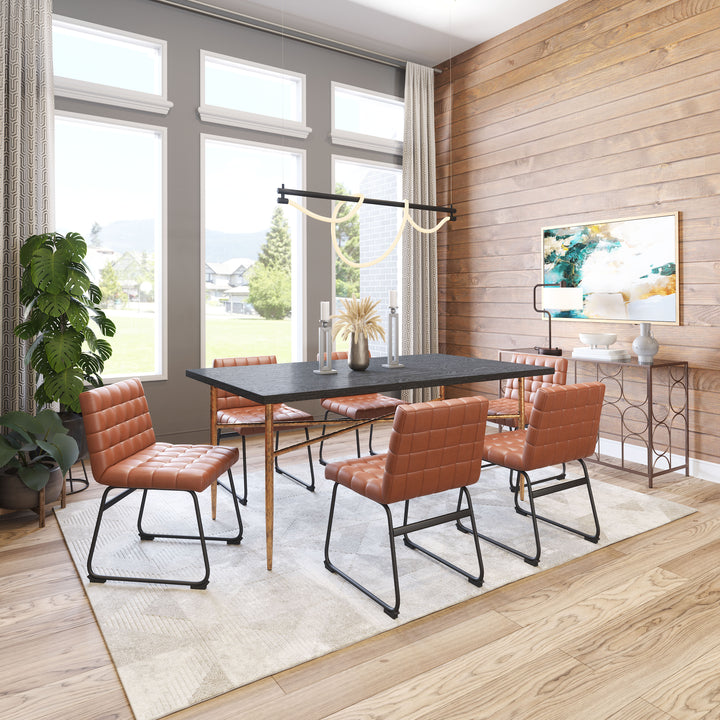 Zuo Pago Dining Chair (Set of 2) Brown