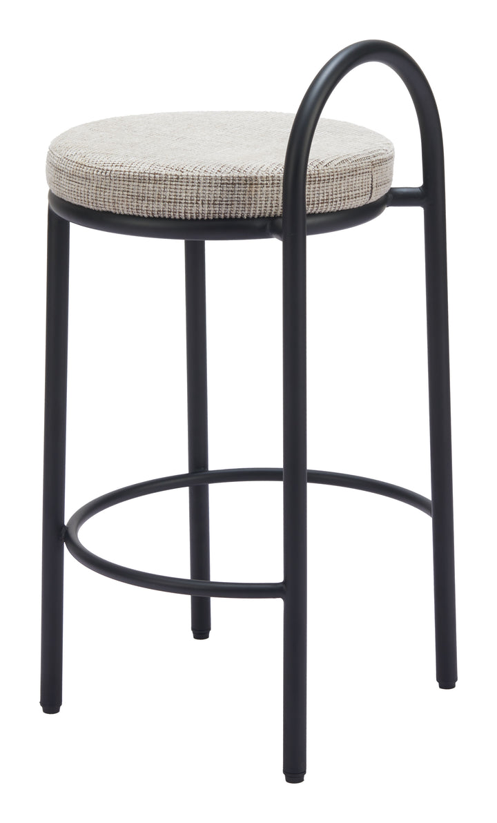Zuo Sisal Counter Stool (Set of 2) Beige Tweed
