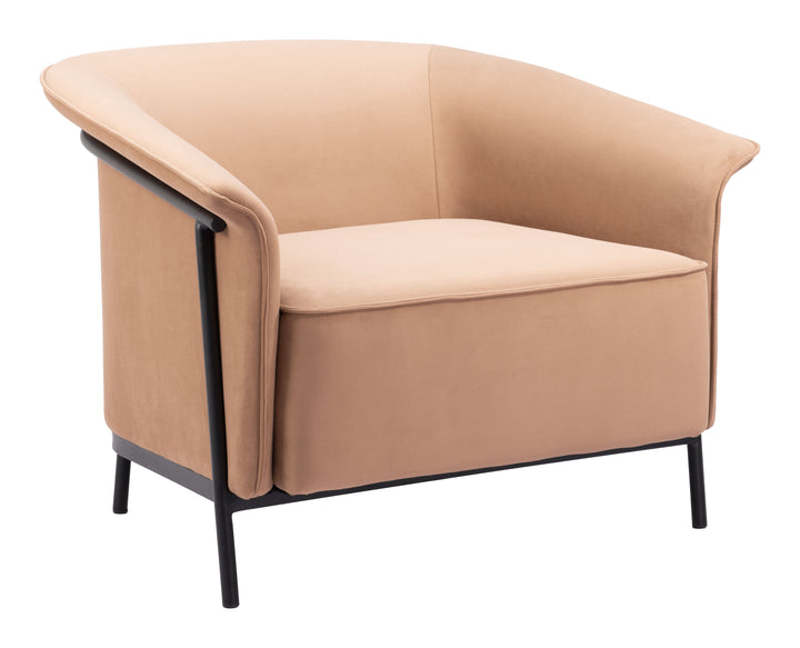 Zuo Burry Accent Chair Tan