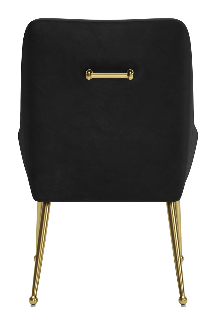 Zuo Maxine Dining Chair Black & Gold