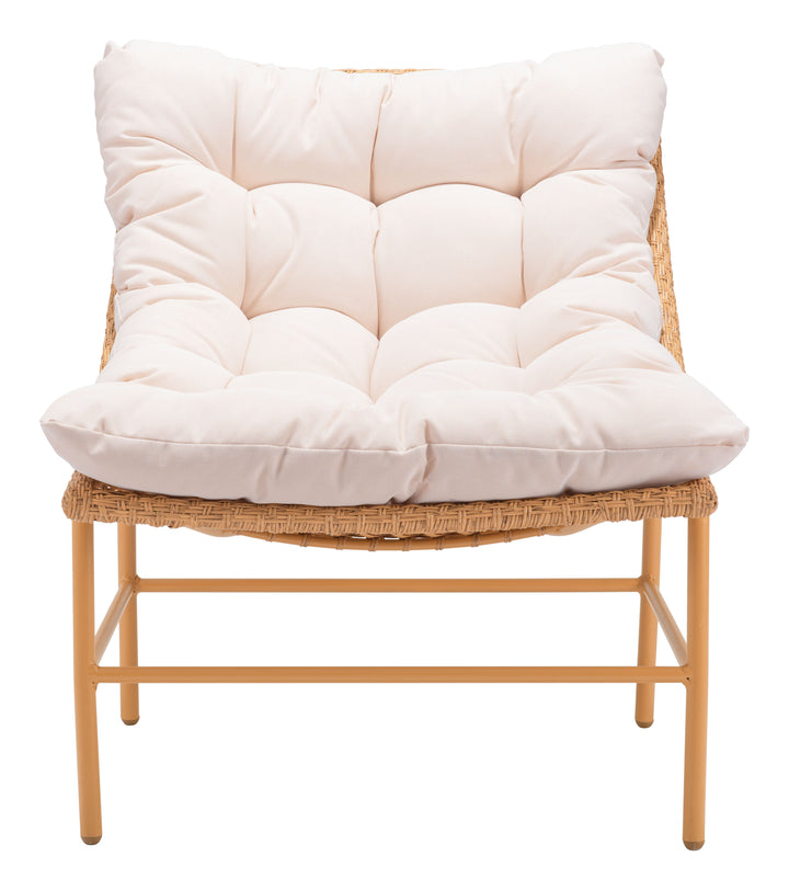 Zuo Merilyn Accent Chair Beige & Natural