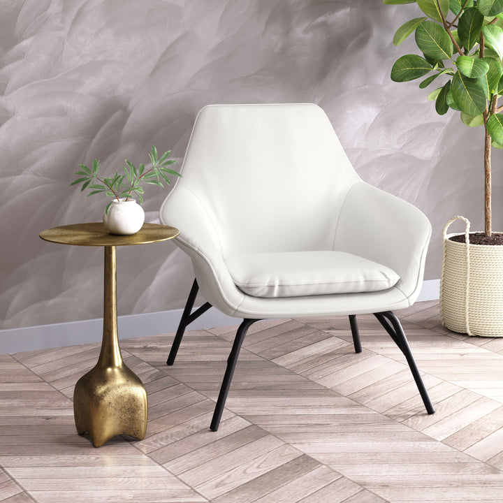 Zuo Lexi Side Table Antique Brass