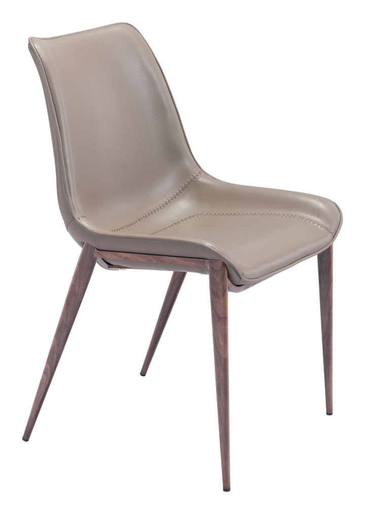 Zuo Magnus Dining Chair (Set of 2) Brown & Walnut