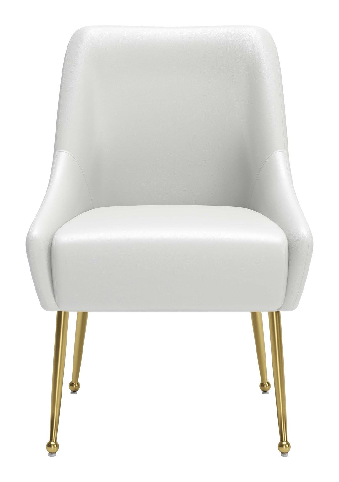Zuo Maxine Dining Chair White & Gold