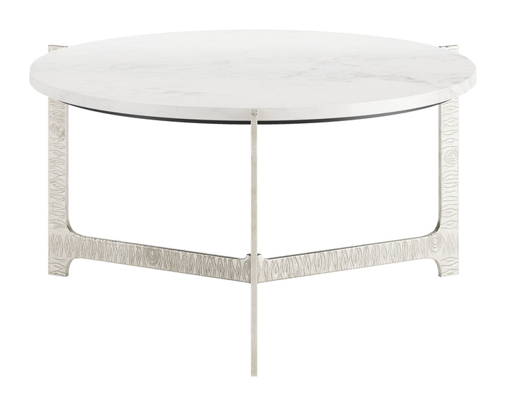 Zuo Barmas Coffee Table White & Silver