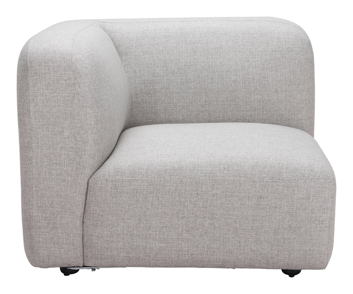 Zuo Biak Corner Chair Gray
