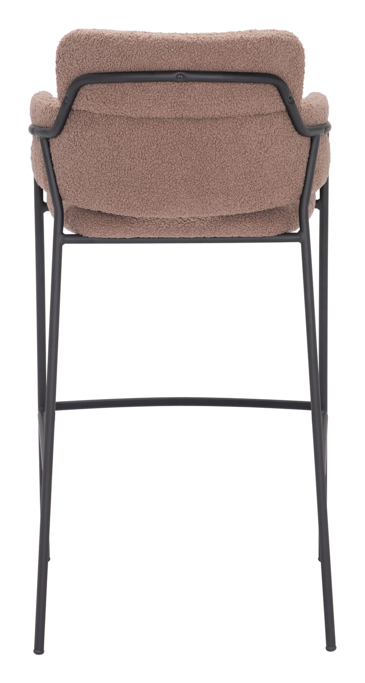 Zuo Marcel Barstool (Set of 2) Brown