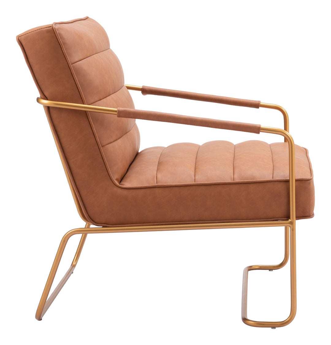Zuo Dallas Accent Chair Vintage Brown