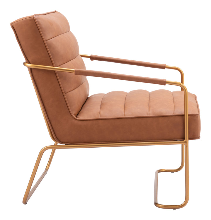Zuo Dallas Accent Chair Vintage Brown