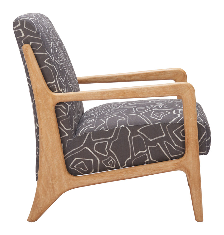 Zuo Runa Accent Chair Gray & Natural