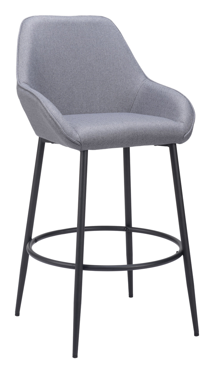 Zuo Vila Barstool (Set of 2) Gray