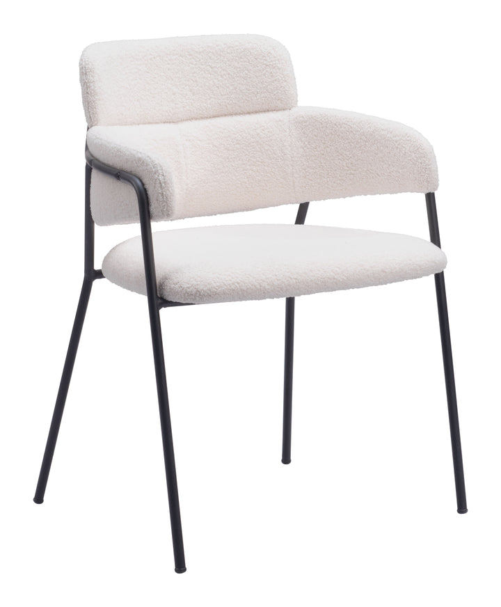 Zuo Marcel Dining Chair (Set of 2) Cream