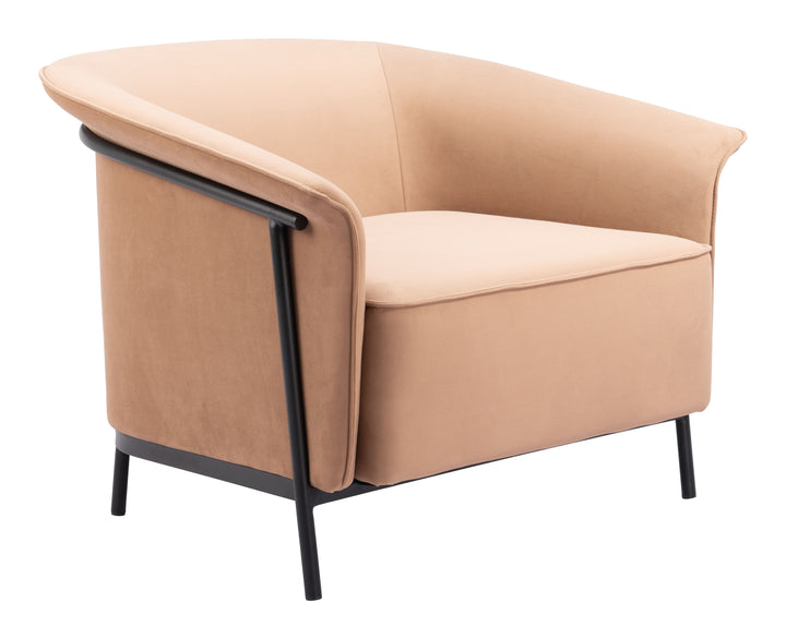 Zuo Burry Accent Chair Tan