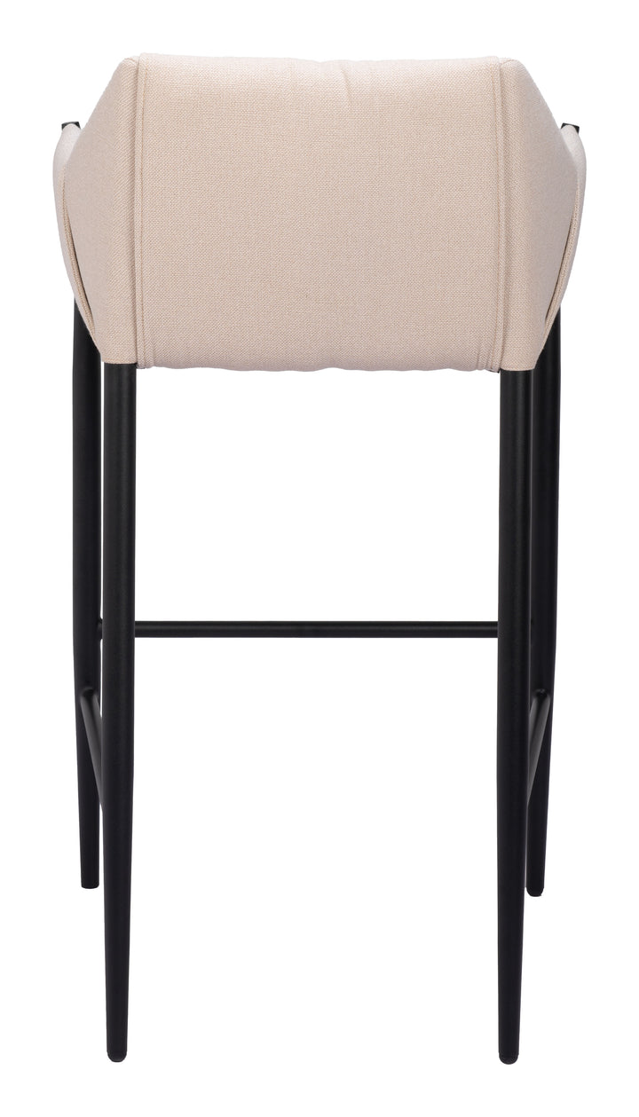 Zuo Andover Barstool Beige