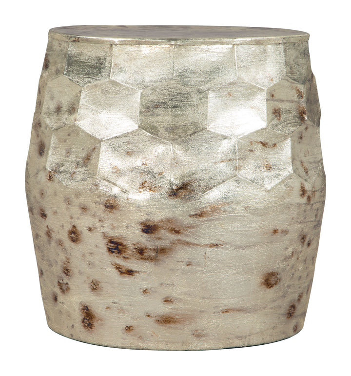 Zuo Pam Side Table Antique Beige