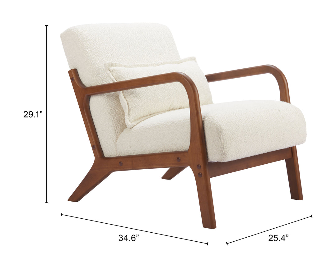 Zuo Macio Accent Chair Cream
