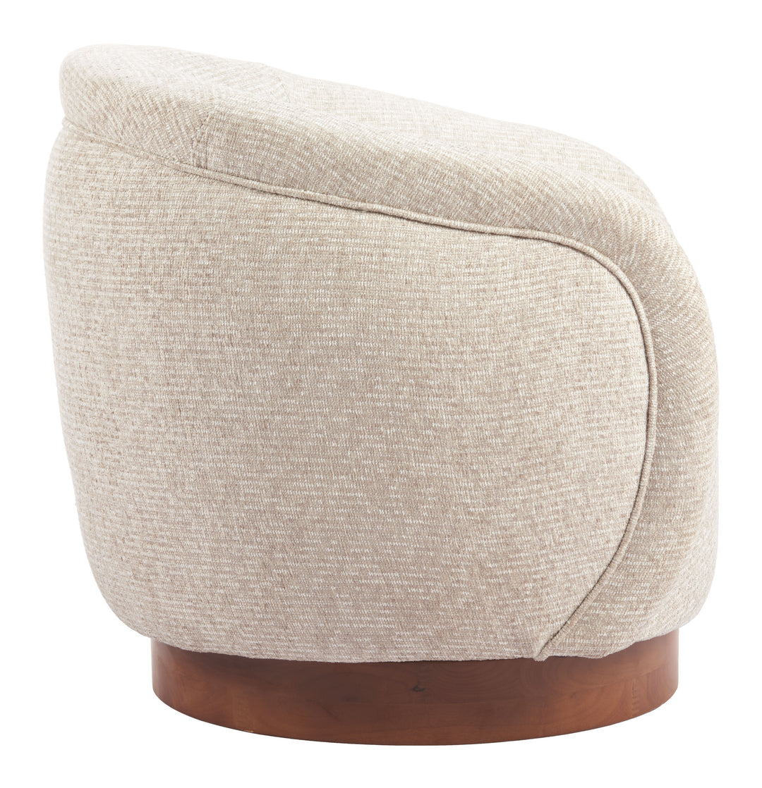Zuo Vinta Swivel Chair Beige