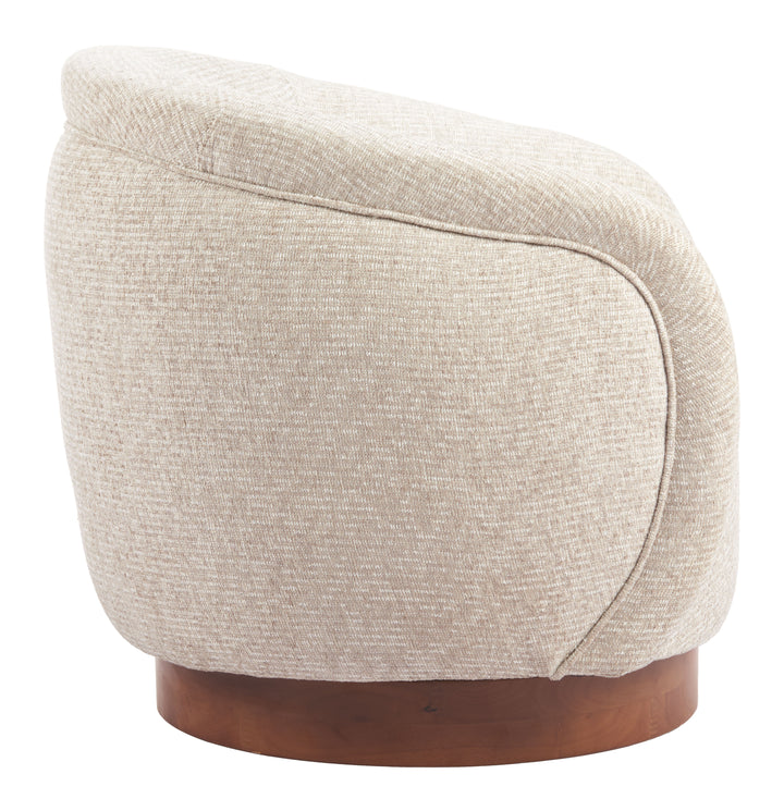 Zuo Vinta Swivel Chair Beige