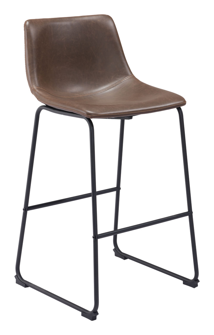 Zuo Smart Barstool (Set of 2) Vintage Espresso