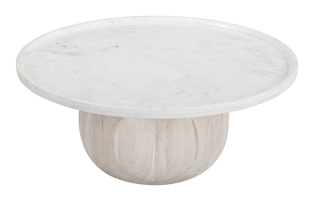 Zuo Savona Coffee Table White & Whitewashed