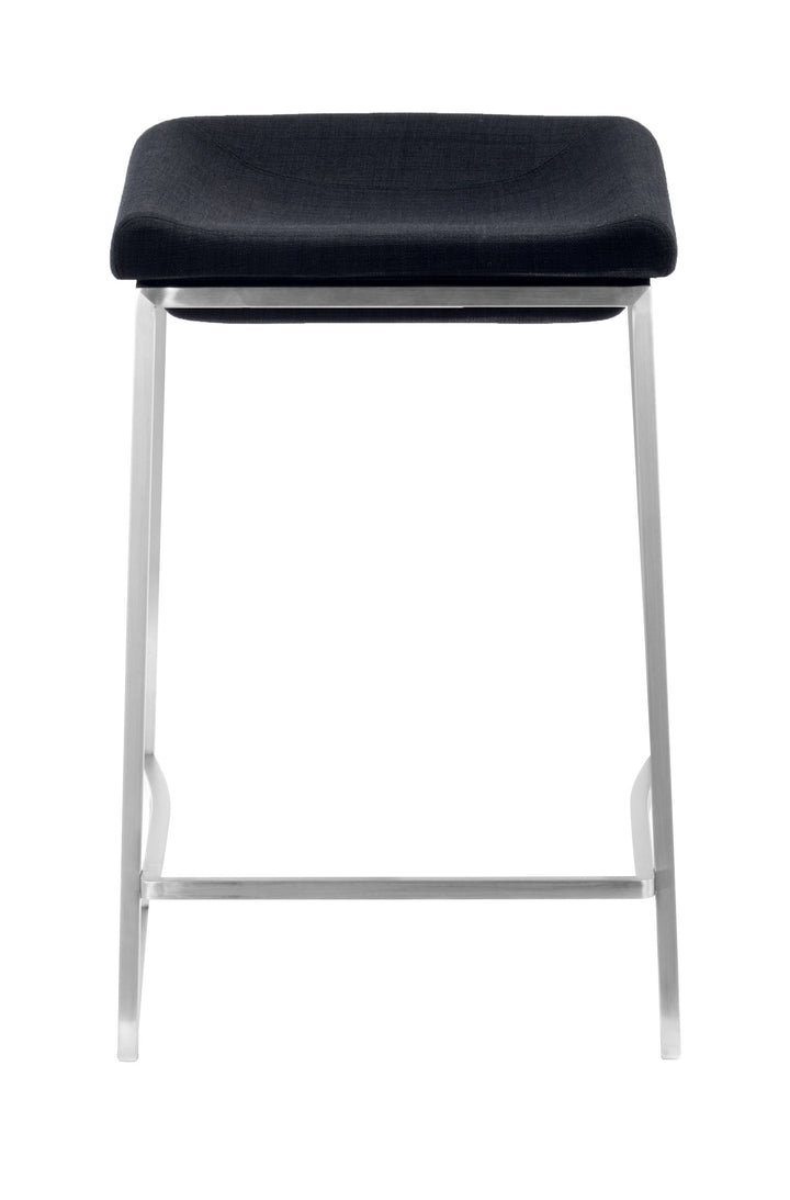 Zuo Lids Counter Stool (Set of 2) Dark Gray