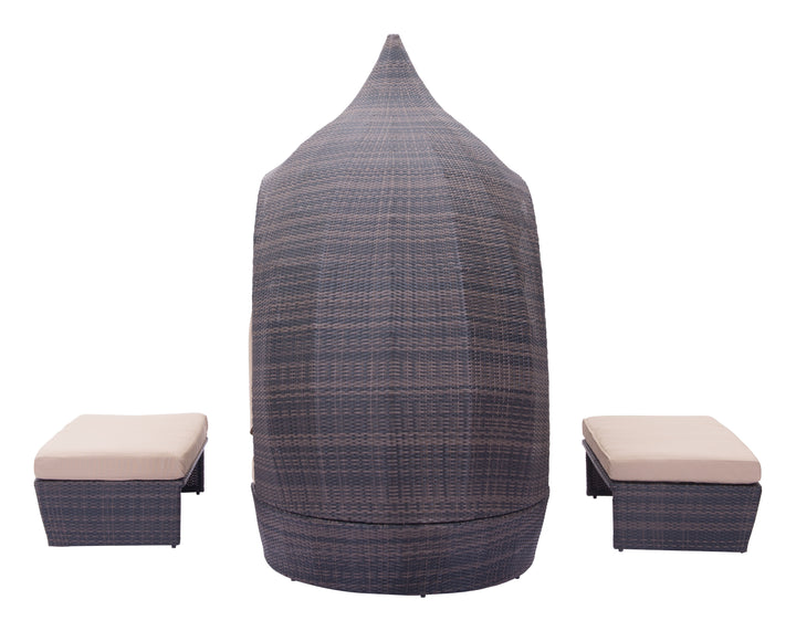 Zuo Majorca Daybed Brown & Beige