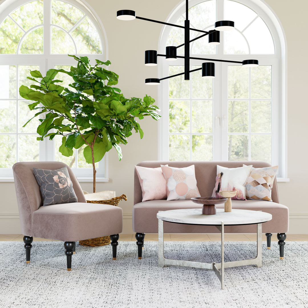 Zuo Barmas Coffee Table White & Silver