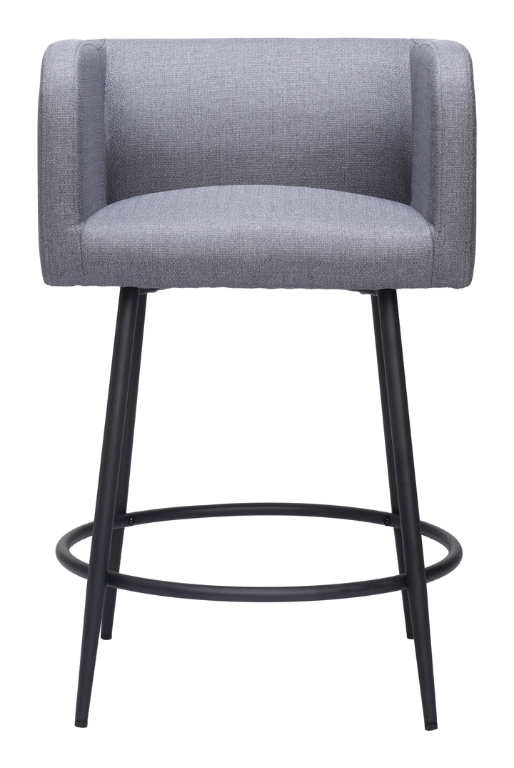 Zuo Horbat Counter Stool (Set of 2) Gray