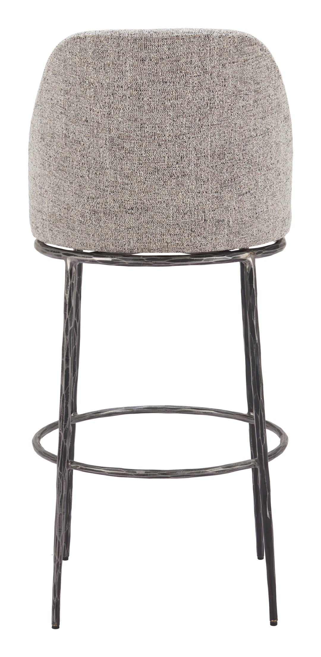 Zuo Nordhavn Swivel Barstool Gray