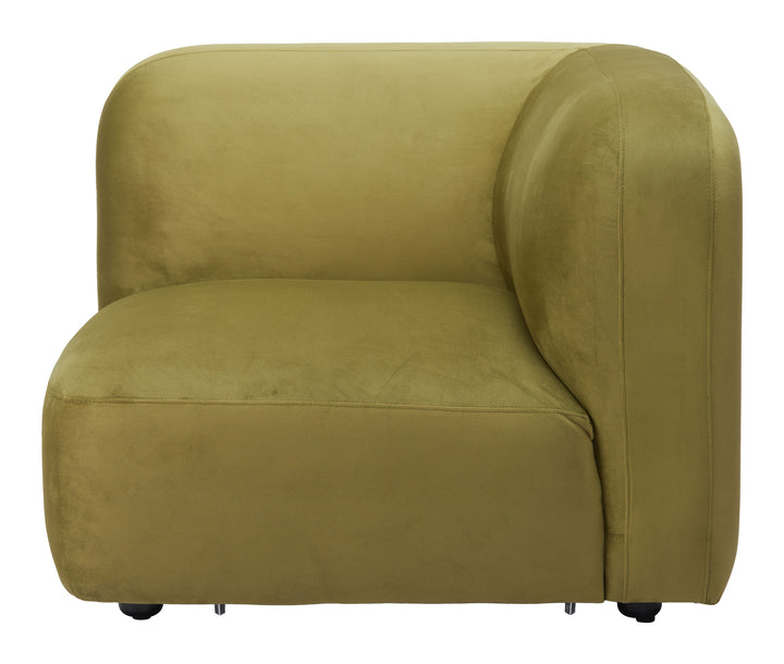 Zuo Biak Corner Chair Green