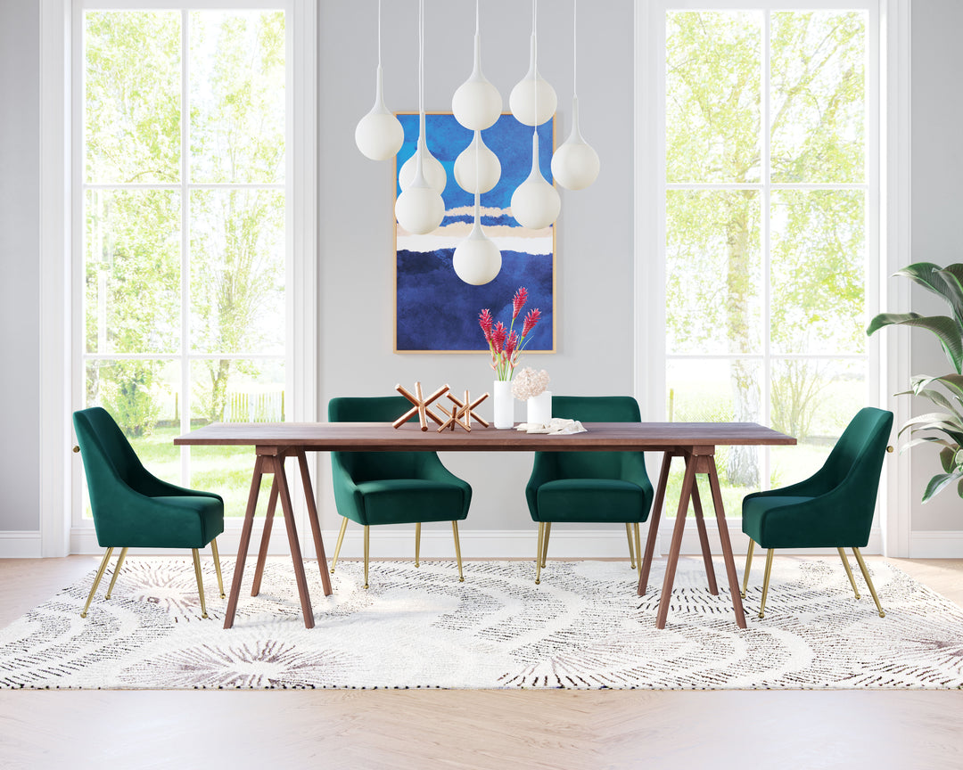 Zuo Maxine Dining Chair Green & Gold