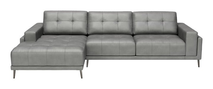 Zuo Bliss LAF Chaise Sectional Gray