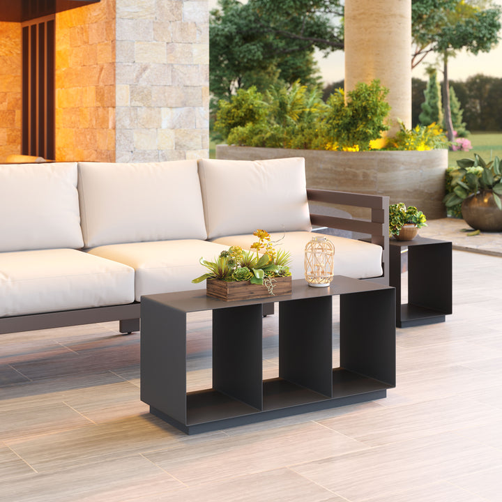 Zuo Kokos Coffee Table Charcoal