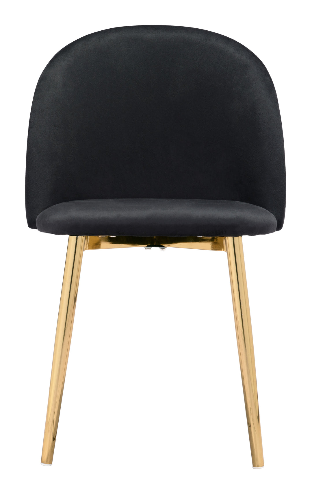 Zuo Cozy Dining Chair (Set of 2) Black & Gold
