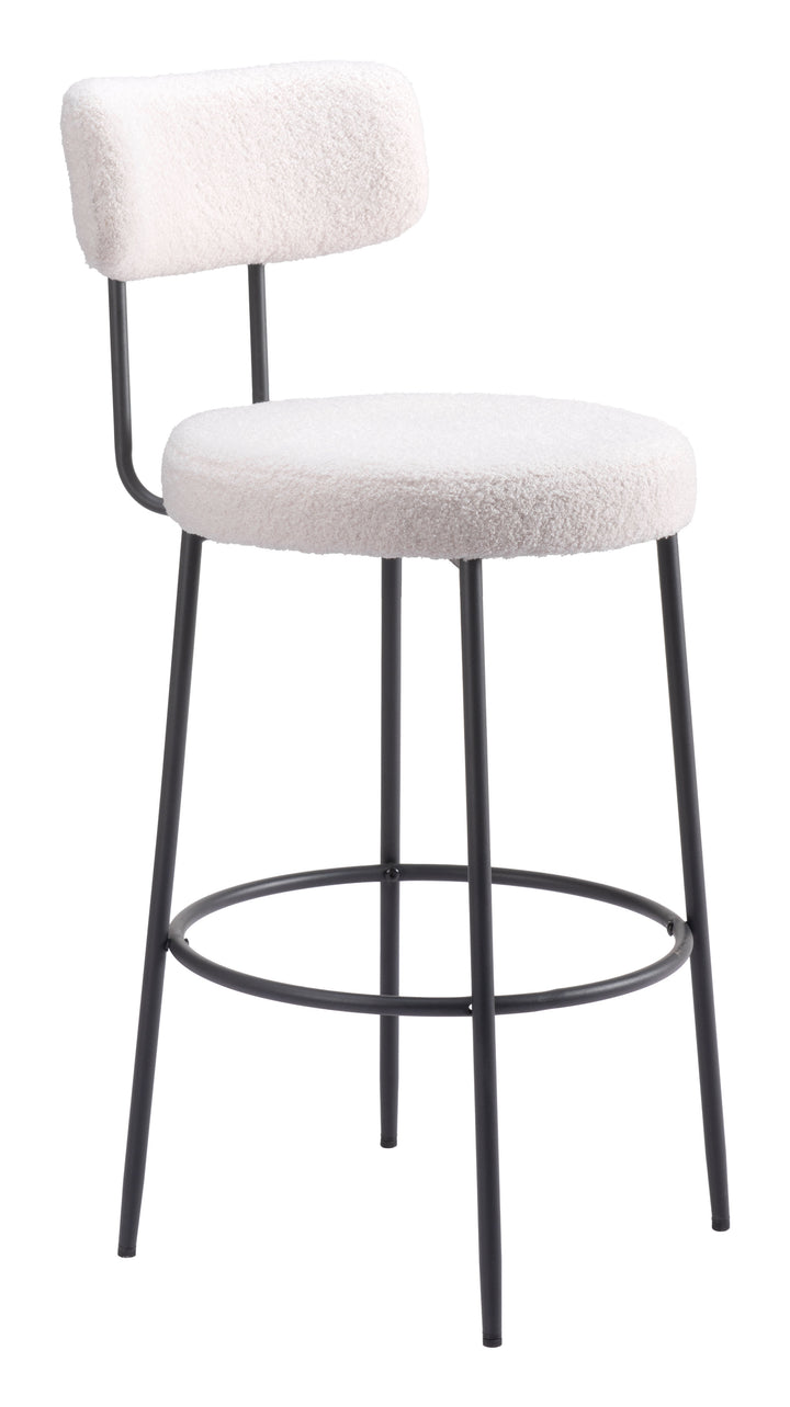 Zuo Blanca Barstool (Set of 2) Ivory