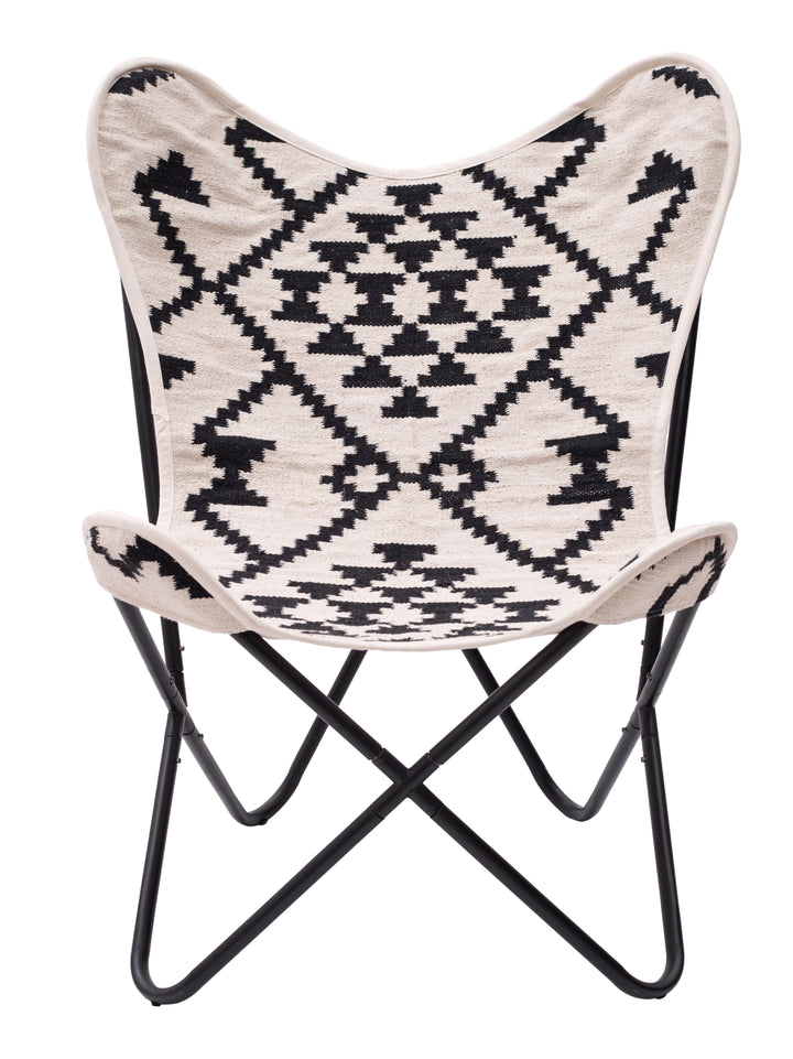 Zuo Rabat Accent Chair Beige & Black