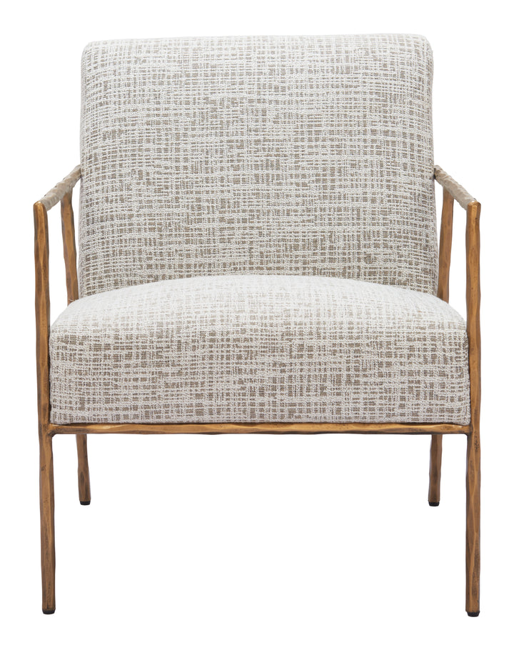 Zuo Norrebro Accent Chair Beige Frost