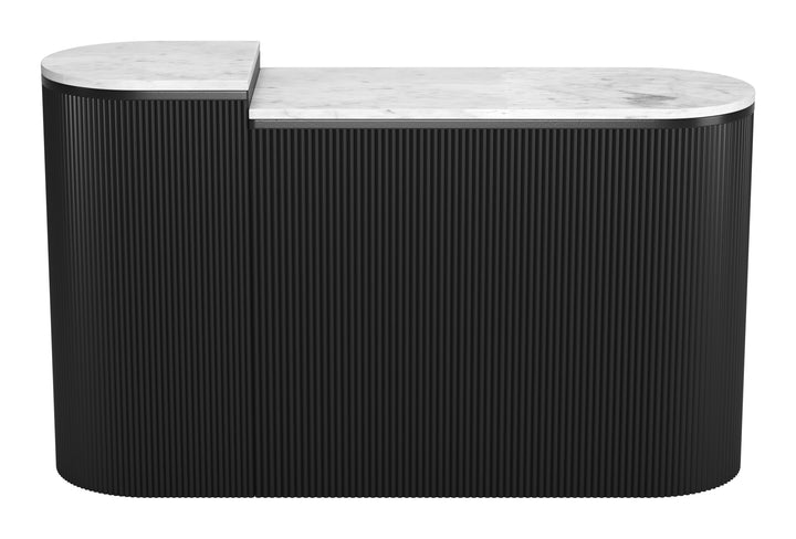 Zuo Ormara Console Table Set (2-Piece) White & Black