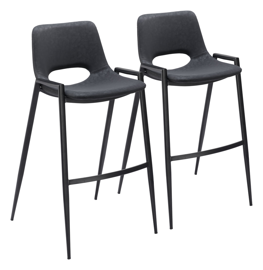 Zuo Desi Barstool (Set of 2) Black