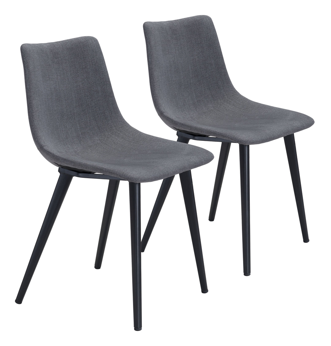 Zuo Daniel Dining Chair (Set of 2) Gray