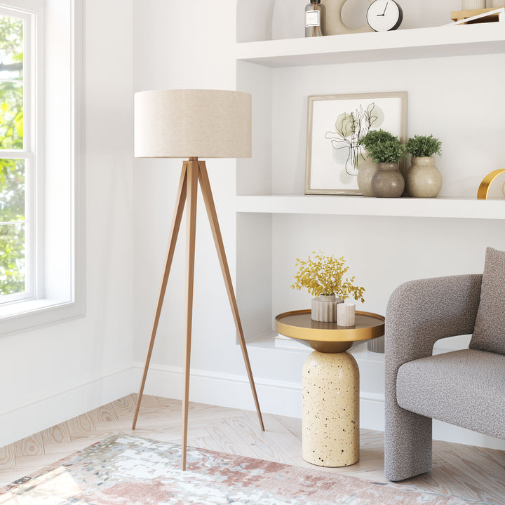 Zuo Imperial Floor Lamp Beige & Natural