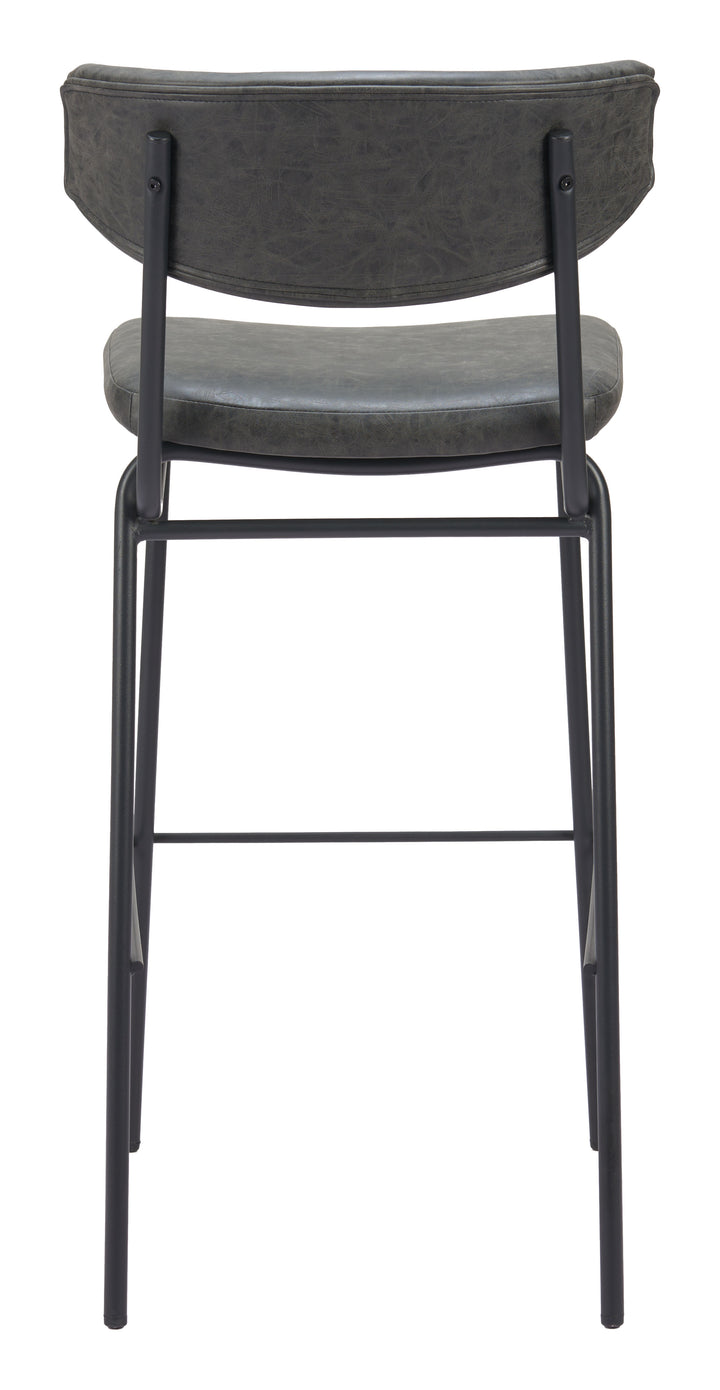 Zuo Charon Barstool (Set of 2) Vintage Black
