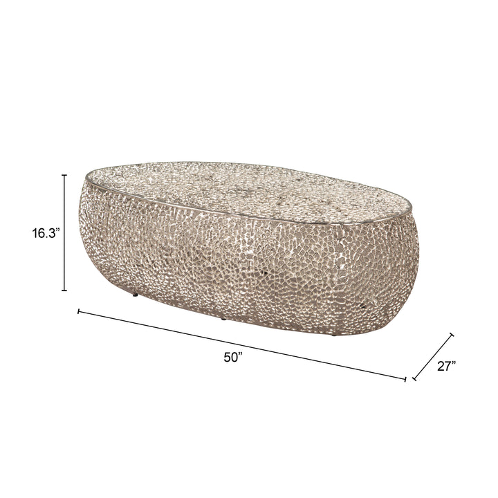 Zuo Argento Coffee Table Silver