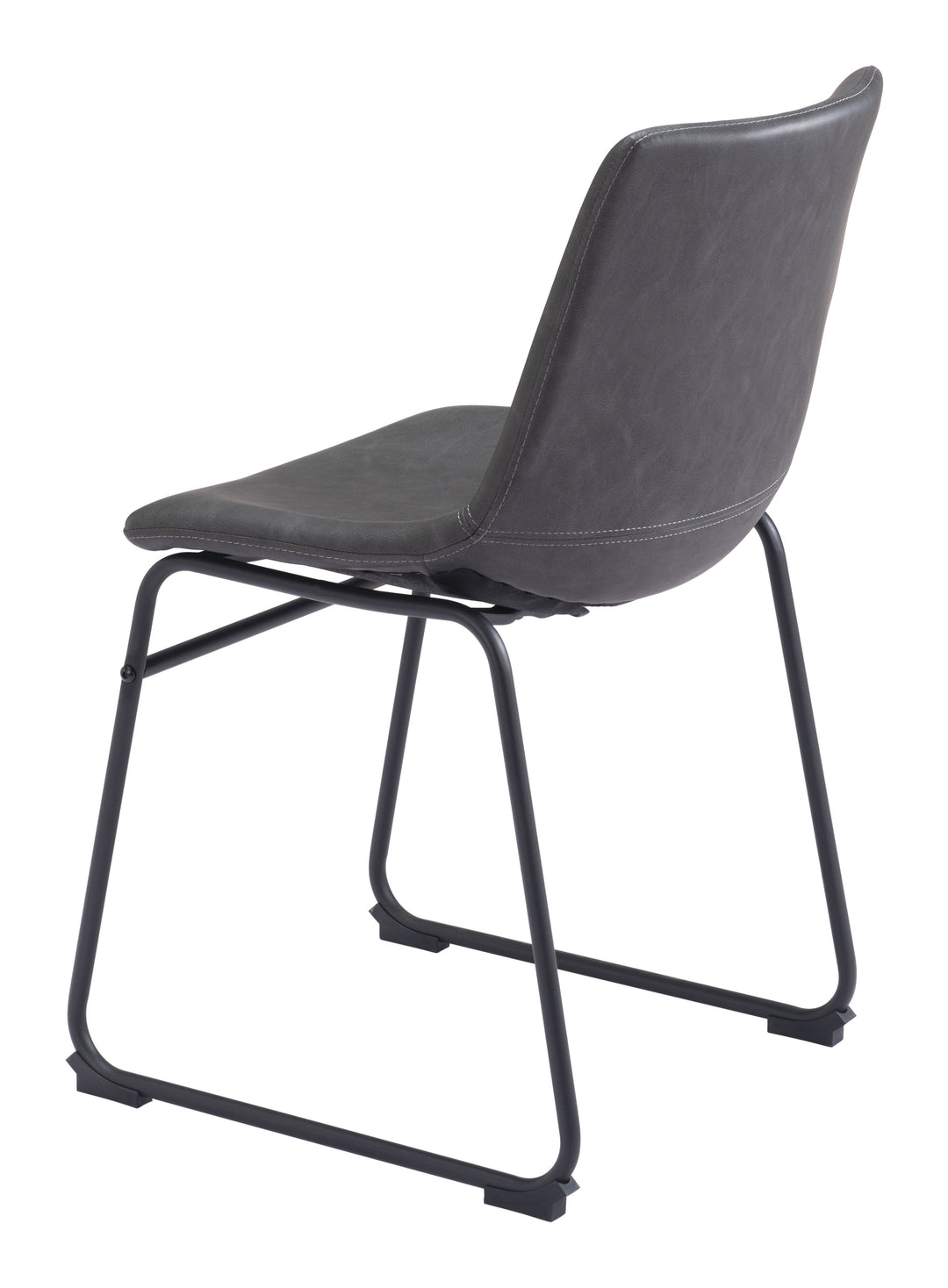 Zuo Smart Dining Chair (Set of 2) Charcoal