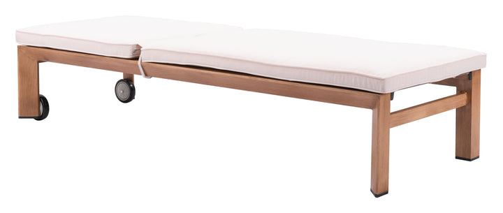 Zuo Cozumel Lounge Chair Beige & Natural