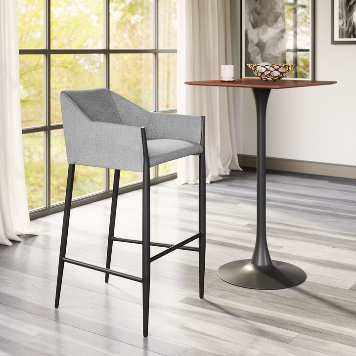Zuo Andover Barstool Slate Gray