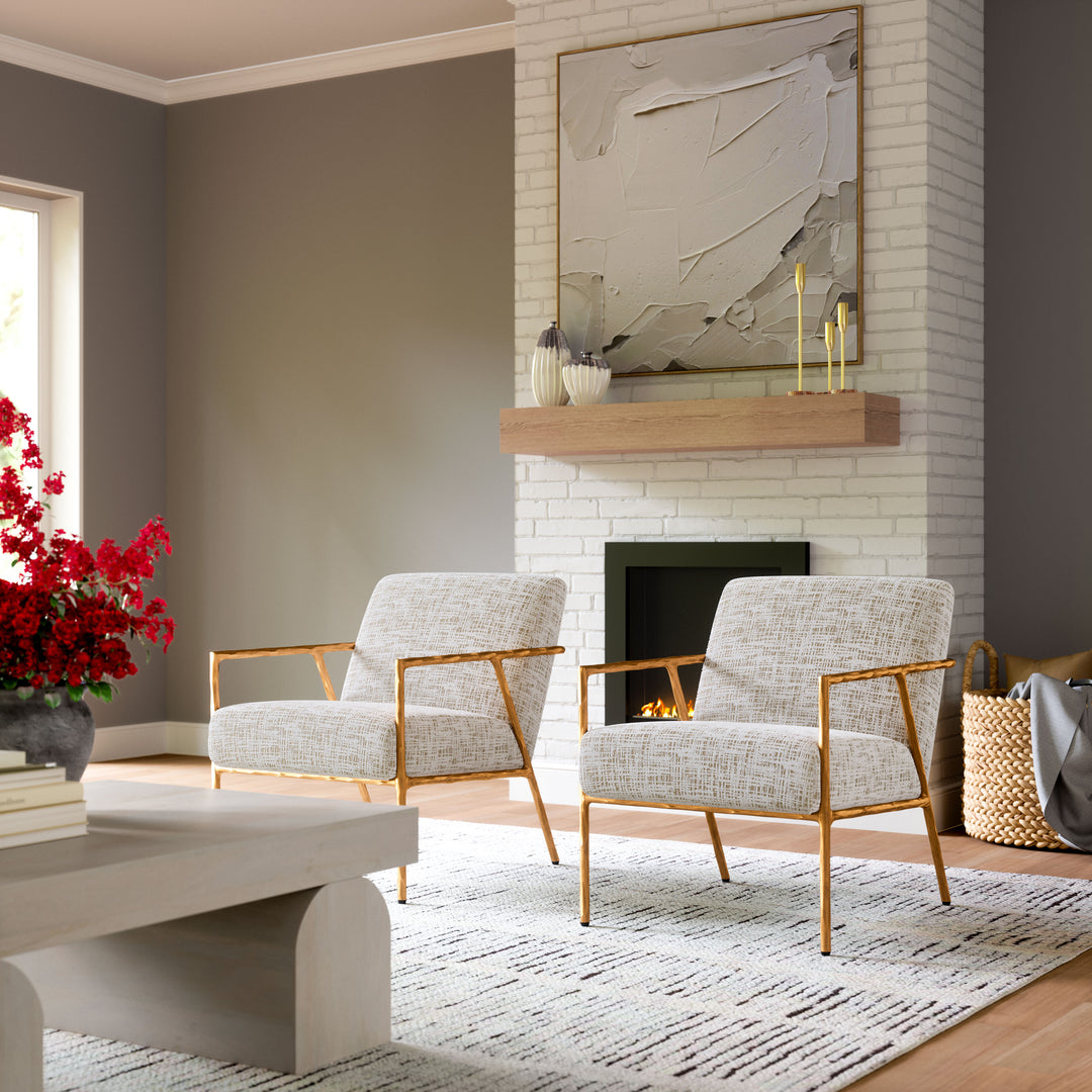 Zuo Norrebro Accent Chair Beige Frost
