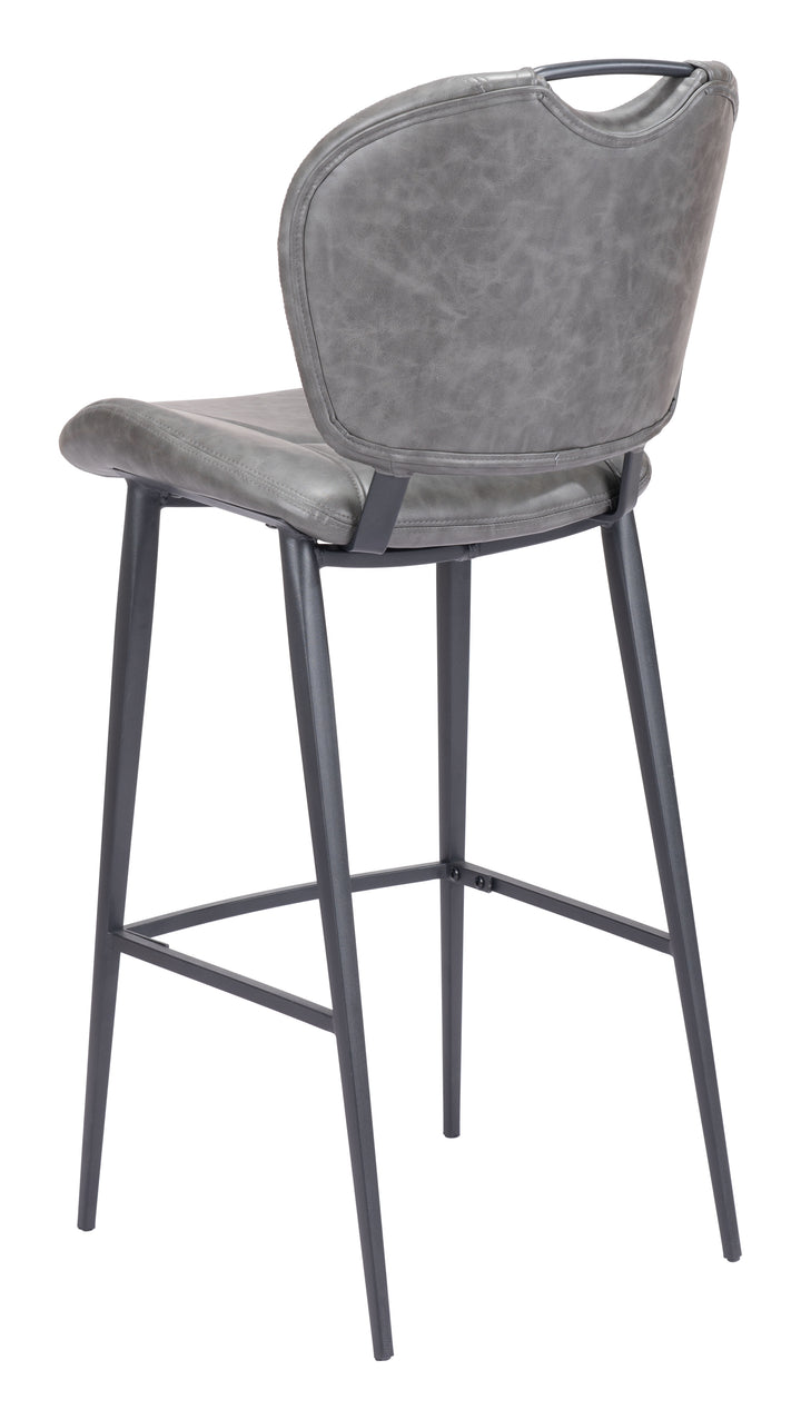 Zuo Terrence Barstool Vintage Gray