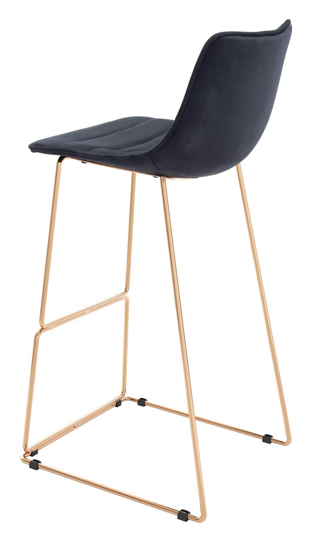 Zuo Adele Barstool (Set of 2) Black & Gold